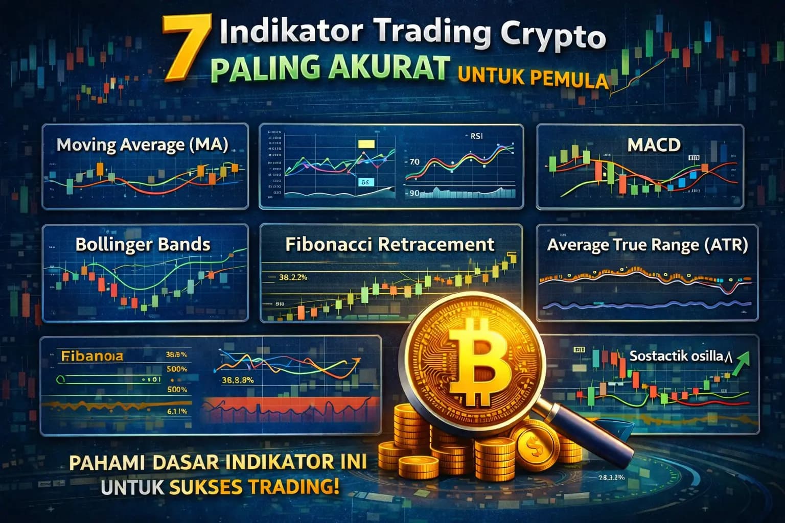 7 Indikator Trading Crypto Paling Akurat untuk Pemula (Lengkap + Cara Pakainya)