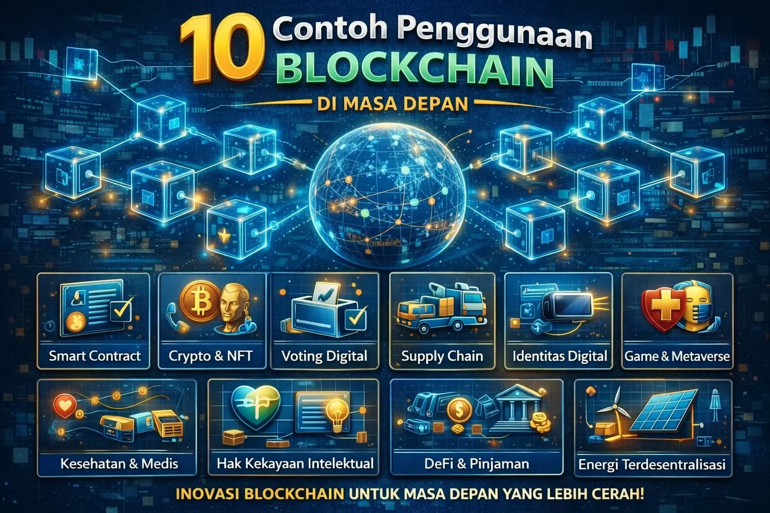 10 Contoh Penggunaan Blockchain di Masa Depan: Tren, Peluang, dan Inovasi yang Akan Mengubah Dunia