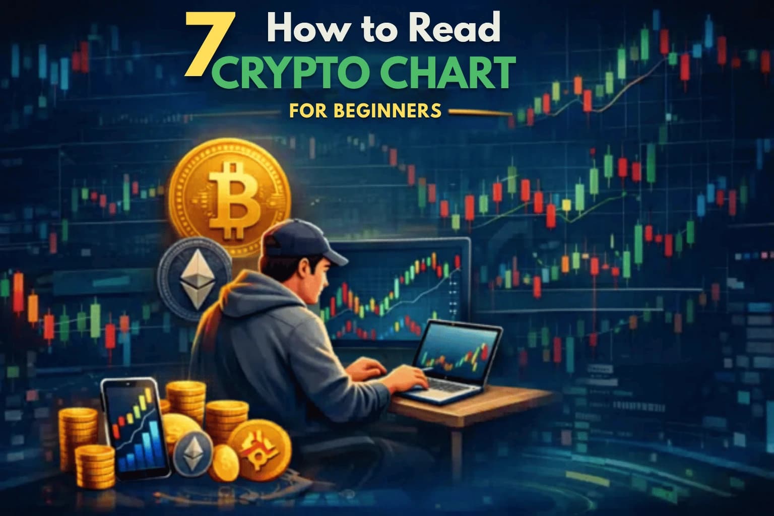 7 Ways to Read Crypto Charts for Beginners (Practical Guide + Profitable Strategy)
