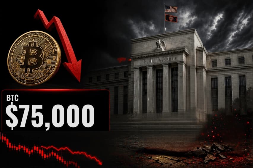 The Fed's independence is being questioned, Bitcoin drops to $75,000