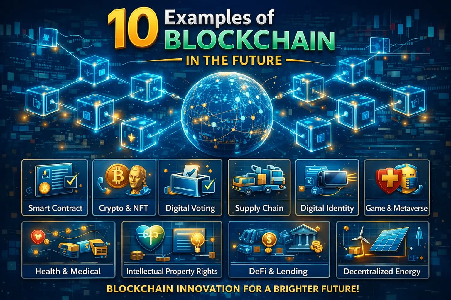 10 Examples of Blockchain Use in the Future: Trends, Opportunities, and Innovations That Will Change the World