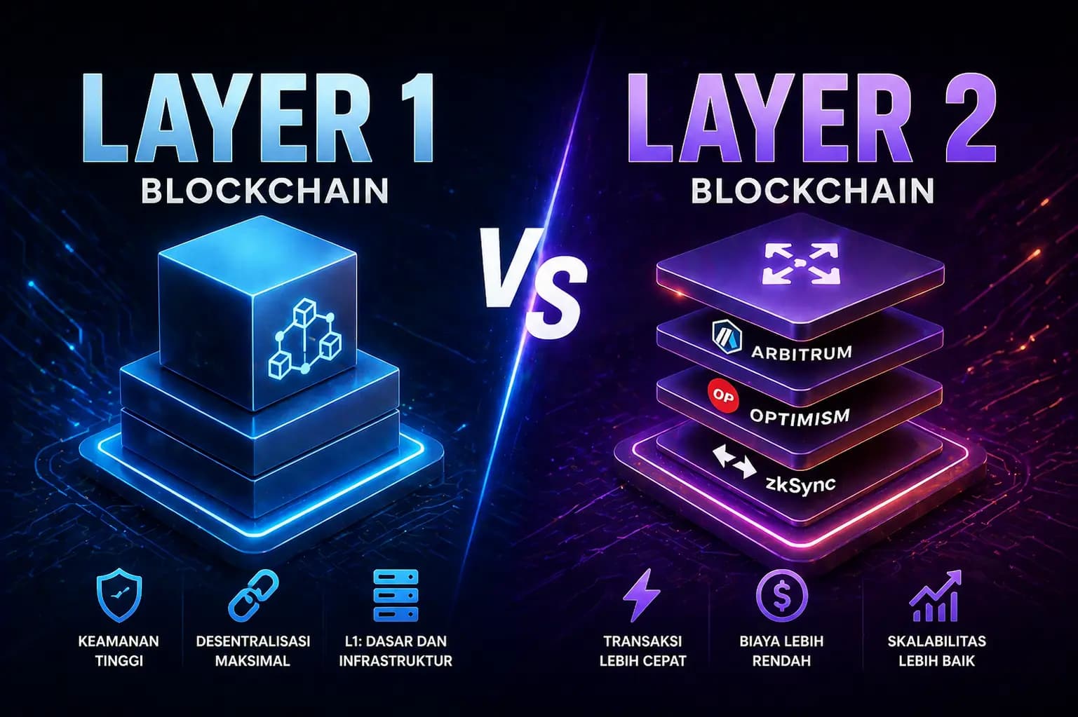 Layer 1 vs Layer 2 Blockchain: Apa Bedanya & Mana yang Lebih Penting?