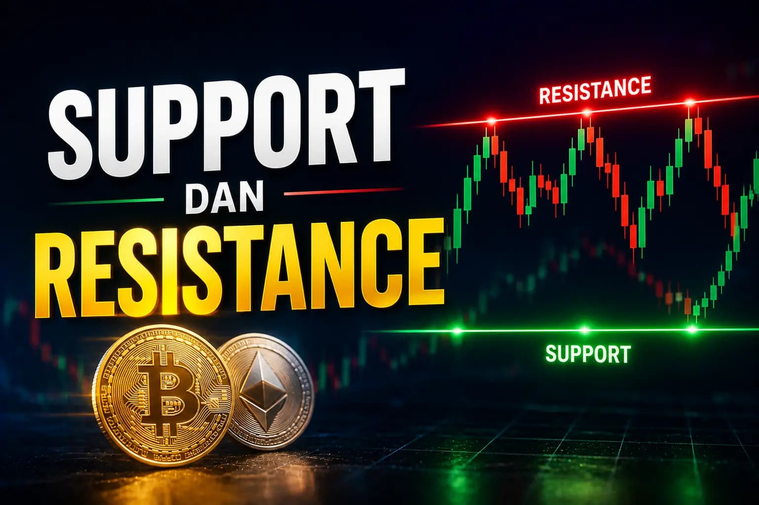 Support dan Resistance Crypto: Cara Menentukan Area Beli & Jual untuk Pemula